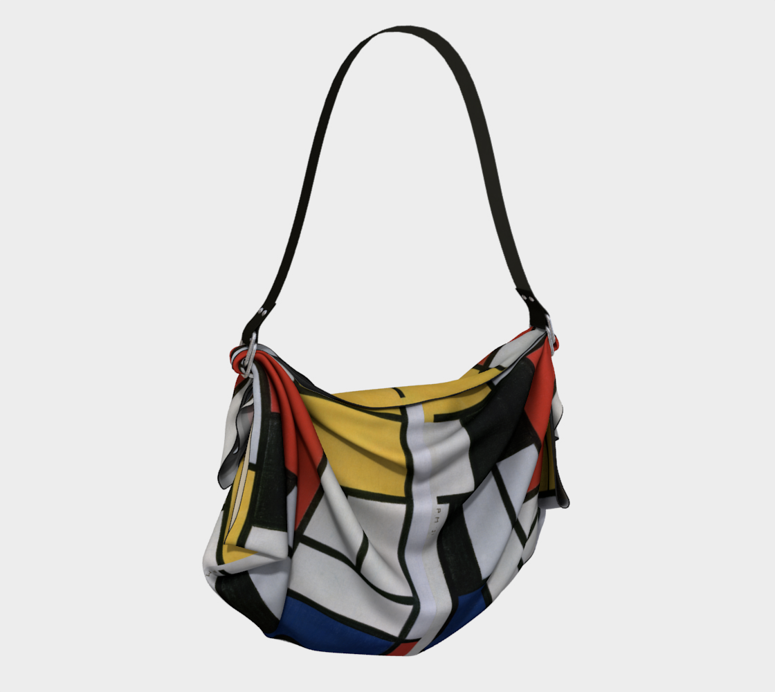 Piet Mondrian inspired abstract tote