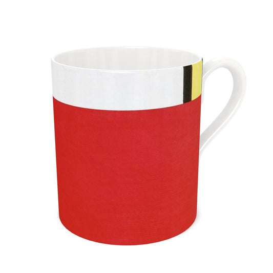 Bone China Mug – Abstract Design Inspired by Piet Mondrian