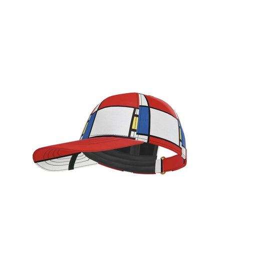 Abstract Baseball Cap – Inspired by Piet Mondrian (Comp #39)