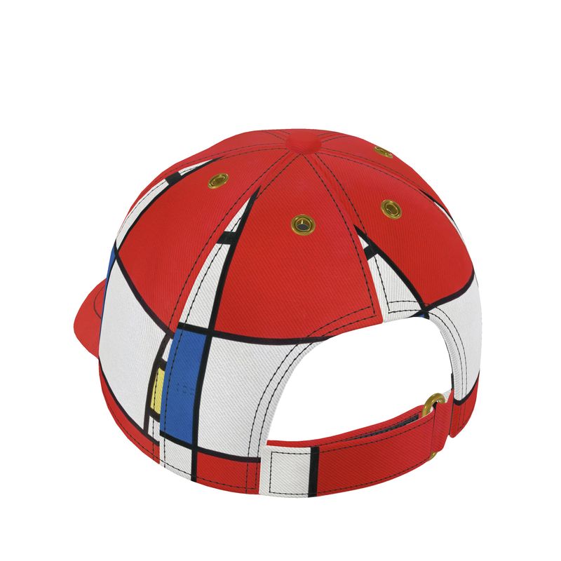 Abstract Baseball Cap – Inspired by Piet Mondrian (Comp #39)