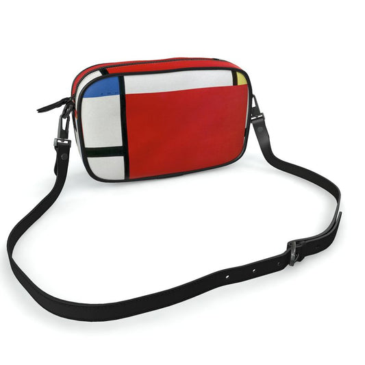 Designer Camera Bag – Abstract Design Inspired by Piet Mondrian (Comp #39)