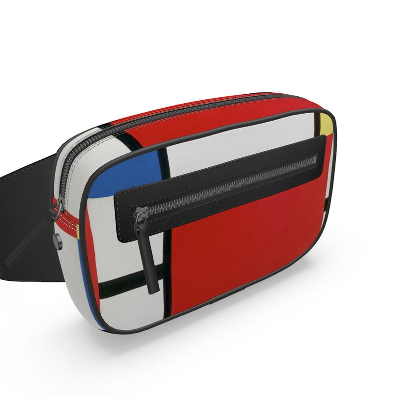 Designer Belt Bag – Abstract Collection Inspired by Piet Mondrian (Comp #39)