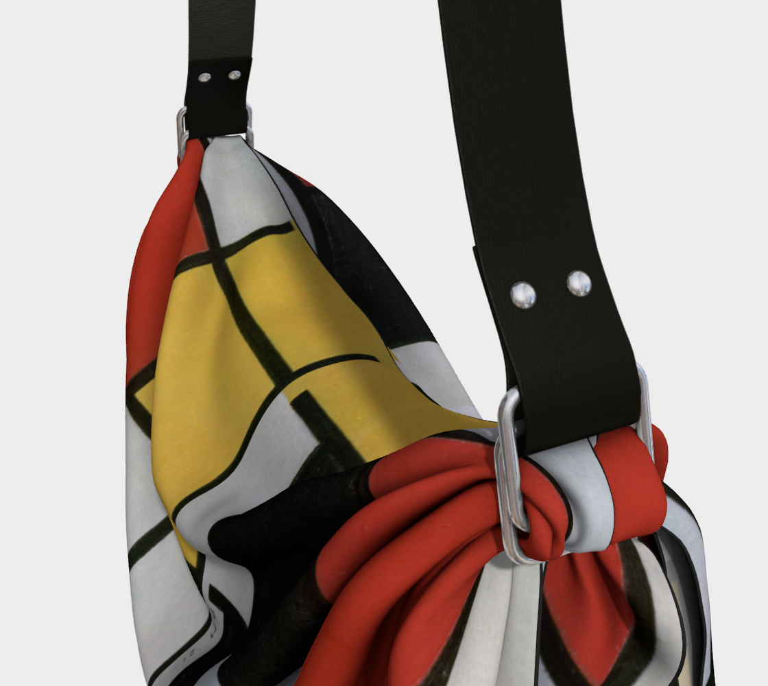 Piet Mondrian inspired abstract tote