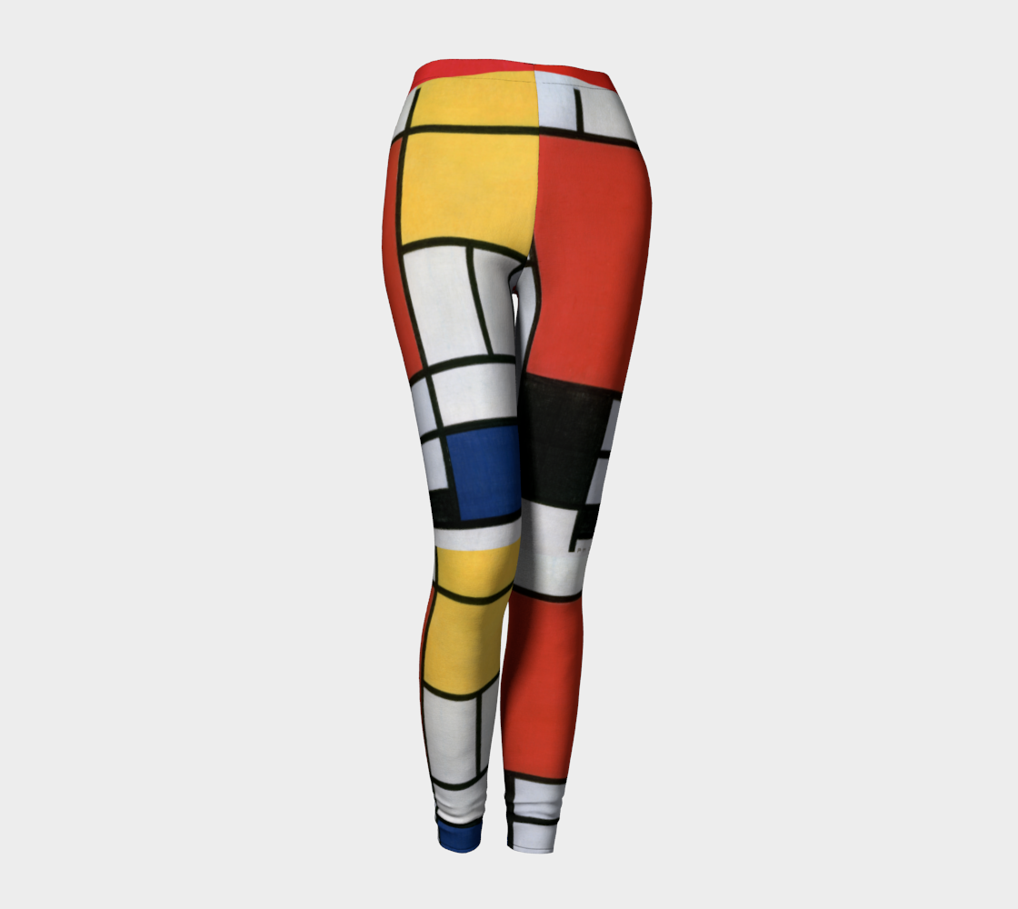 Piet Mondrian inspired abstract leggings