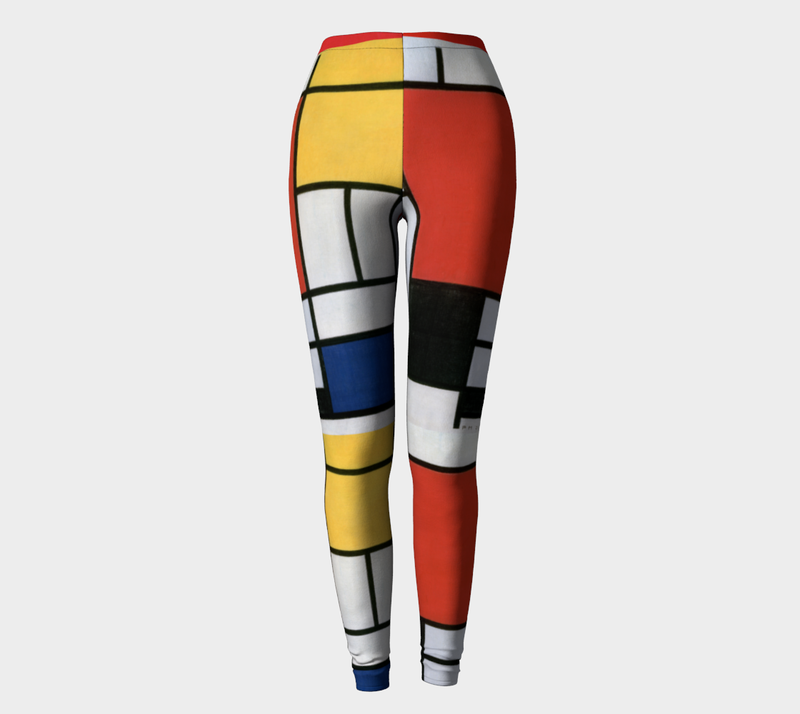 Piet Mondrian inspired abstract leggings