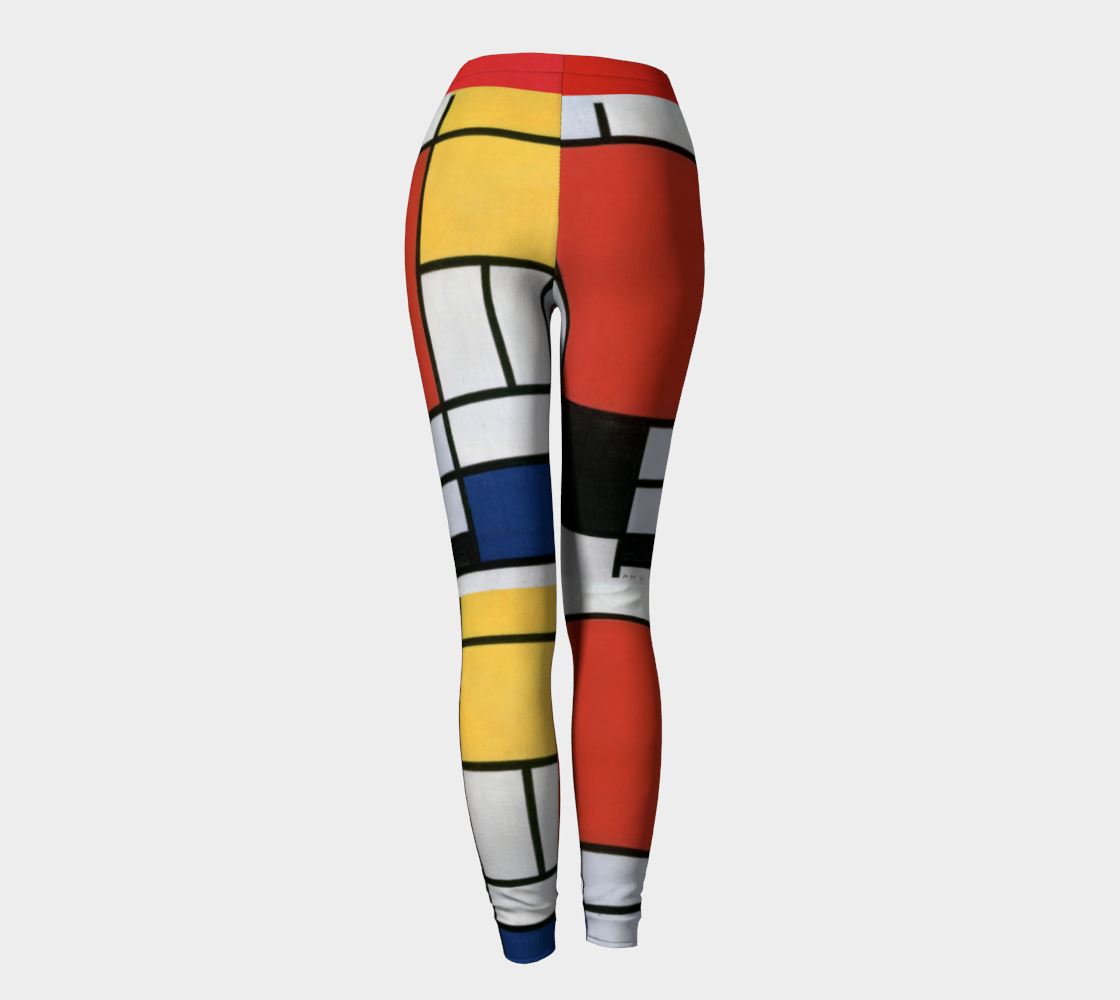 Piet Mondrian inspired abstract leggings