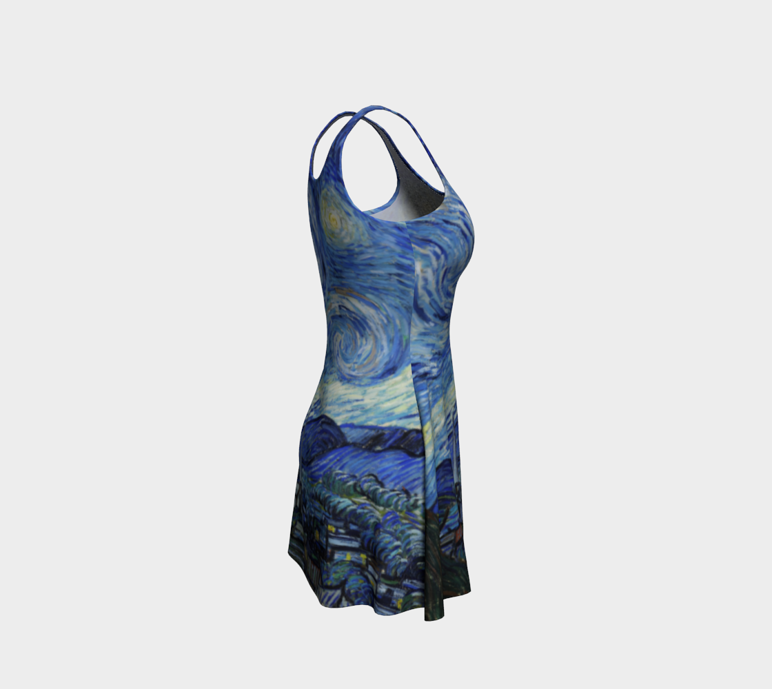 Van Gogh's Starry Night flared dress